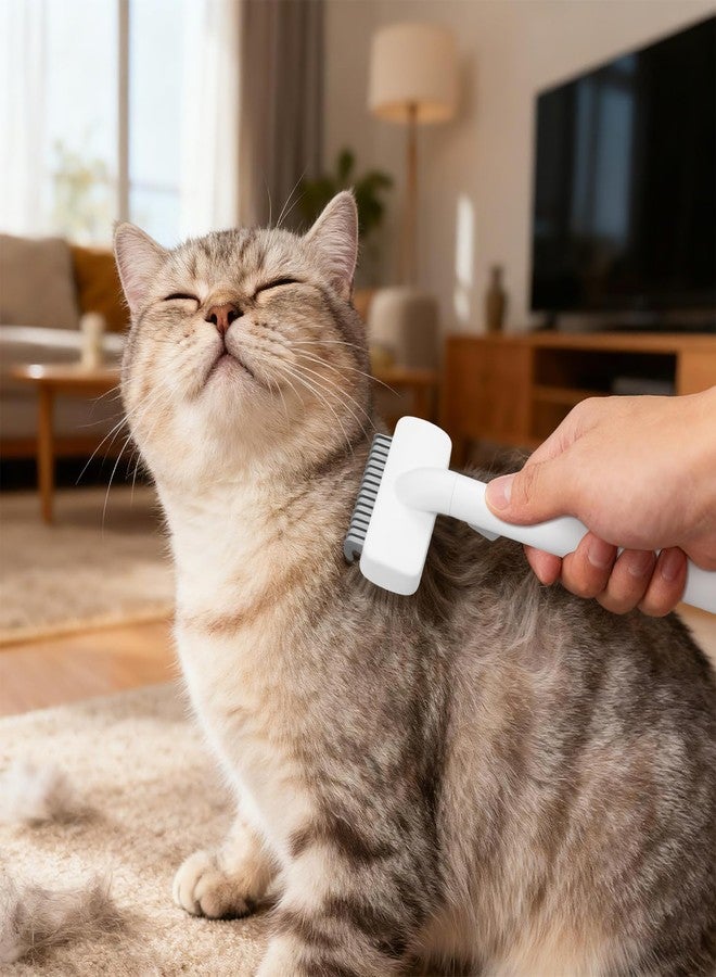 Hooshion Undercoat Shedding Brush for Dogs & Cats, Grooming Comb for Long Hair, Dematting Comb, Deshedding & Dematting Tool, for Cats & Small/Medium Dogs - Image 5